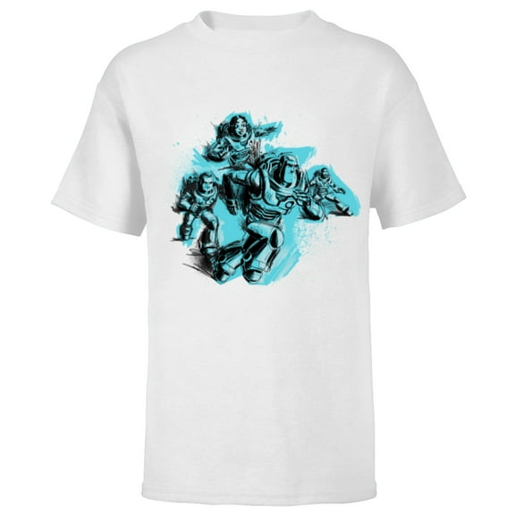 Disney PIXAR Lightyear Buzz, Mo, Darby & Izzy - Short Sleeve T-Shirt for Kids - Customized-White