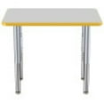 thumbnail image 3 of ECR4Kids 24in x 36in Rectangle Premium Thermo-Fused Adjustable Activity Table Grey/Yellow/Silver - Super Leg, 3 of 8