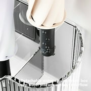PELLOR Clear Plastic Wall Mounted Umbrella Storage Rack - No-Punch Design, Long & Short Handle Holder with Removable Drip Tray, 1 Pack