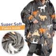 thumbnail image 3 of Catalonia Full Body Oversized Blanket Hoodie Sweatshirt, Extra Long Wearable Fleece Pullover, Gift for Adult Men Women Wife Girlfriend, 3 of 7