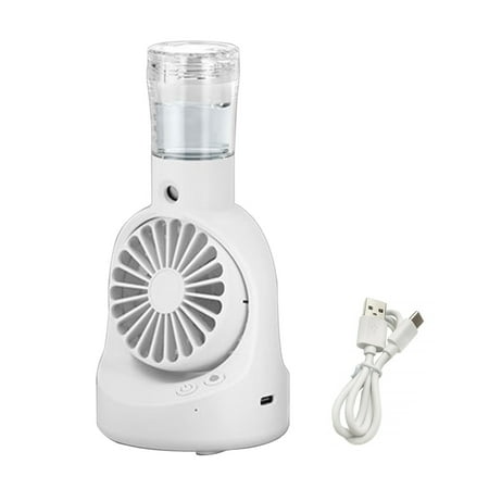 

Jiledu Portable Table Misting Fan with 4 Speed Settings Strong Airflow Low Noise Compact Size Rechargeable Personal Cooling Fan