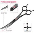 thumbnail image 6 of Professional 7.5 Inch Dog Hair Grooming Scissor Up Curved Scissors Pet Shears For Dog Hair Grooming, 6 of 8
