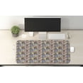 thumbnail image 2 of Retro Computer Mouse Pad, Cartoon Style Radio Pattern Multimedia Broadcasting Communication Theme Old Equipment, Rectangle Non-Slip Rubber Mousepad X-Large, 35" x 15", Multicolor, by Ambesonne, 2 of 2