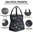 thumbnail image 3 of Pioneer Flower Floral Print Pattern Drawstring Lunch Bag Women - Drawstring Lunch Bag Insulated for Work Office - Stain-Resistant Large Lunchbags for Women with Multi-Pockets, 3 of 6
