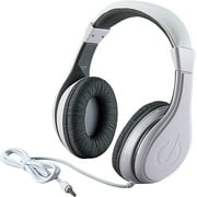 eKids White Wired Headphones for Kids, Over Ear Headphones Connect via 3.5mm Jack