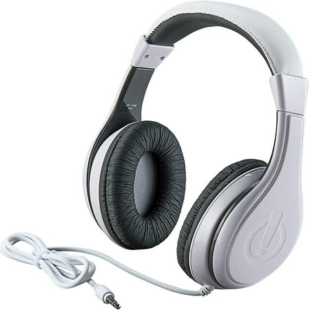 eKids White Wired Headphones for Kids, Over Ear Headphones Connect via 3.5mm Jack