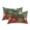thumbnail image 2 of Satin Pillow Case Queen Silk Pillow Cover for Hair and Skin Envelope Closure Christmas Themed Snowflakes 20"x30", 2 of 9