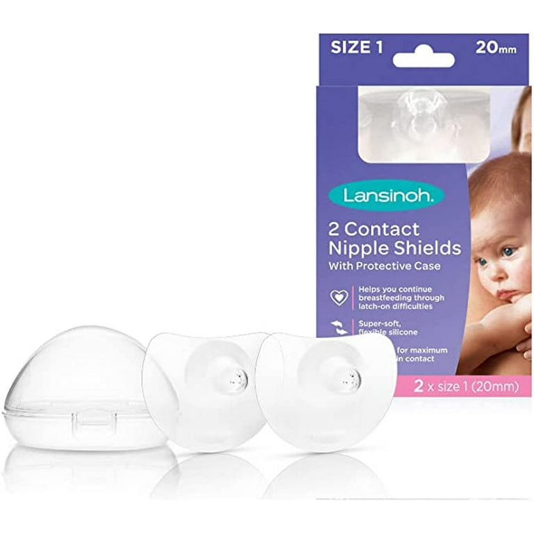 Lansinoh Contact Nipple Shields, 2 Pack, 20mm