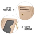 thumbnail image 3 of GOOHOCHY Cartera De Viaje Compacta Para Mujer En Cuero PU Beige Con Múltiples Compartimentos, 3 of 6