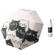 thumbnail image 1 of Paraguas automático con diseño de gato en blanco y negro de dibujos animados para mujer, paraguas plegable de doble propósito para el sol y la lluvia, sombrilla antiultravioleta para hombres, 1 of 6