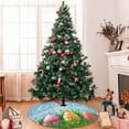 thumbnail image 7 of Rateoe Happy Easter Print Christmas Tree Skirt 36" for Xmas Holiday New Year Party Circle Tree Mat Ornaments Decoration, 7 of 7