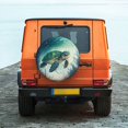 thumbnail image 2 of Daiia Watercolor Turtle5 Tire Covers , Travel Trailer Camper Truck SUV Motorhome Waterproof Wheel Cover, Sun Rain Snow Protector-14 inch, 2 of 9