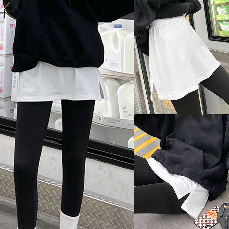 JBEELATE Women's Half Slips Casual Shirt Extenders Skirt for Leggings Extra  Length Mini Underskirt - Walmart.com
