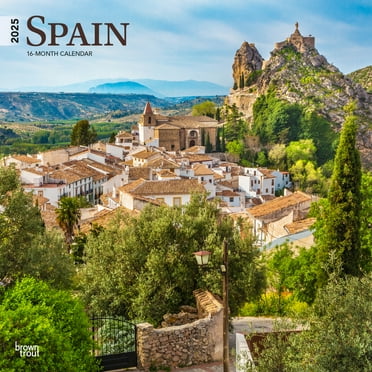Spain | 2025 12x24" (Hanging) Square Wall Calendar | BrownTrout