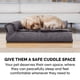 thumbnail image 3 of Cama Ortopédica para Perros Furhaven Gris Platino de Felpa y Terciopelo XL con Funda Extraíble y Lav, 3 of 10