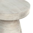 thumbnail image 3 of Simpli Home Simpli Home Robbie Contemporary Rustic Accent Table in Distressed White Wash, 3 of 10