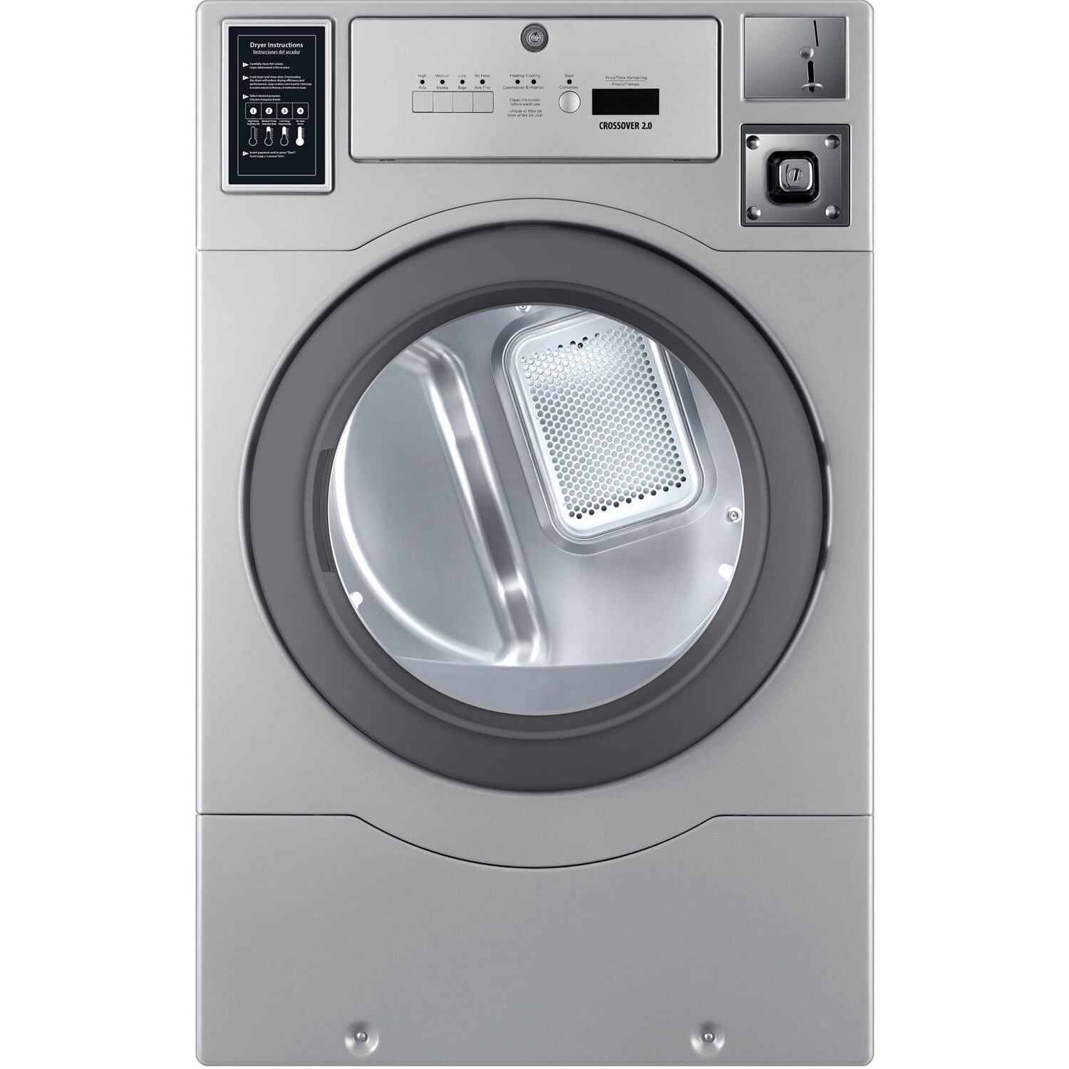 Crossover Crossover 2.0 Coin-Operated Electric Dryer with Top Controls