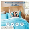 thumbnail image 6 of Twin Duvet Cover Set - Soft Double Brushed Bright Blue Duvet Cover Twin, 2 Piece Twin/Twin XL Duvet Cover with Button Closure, 1 Duvet Cover 68x90 inches and 1 Pillow Sham, 6 of 9