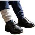 thumbnail image 3 of OOOUM Boys Dress Shoes Classic Soft Sole Slip-On Oxford Loafers School Uniform Casual Shoes,CN:33, 3 of 5