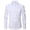 White, variant on WREESH Men's Formal Button Down Shirts Long Sleeve Solid Color Business Top Dress Shirts Light Blue