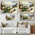 thumbnail image 4 of Designart "Winter Mountain Snowdrop Charm II" Snowdrops Floater Framed Wall Art Prints, 4 of 5