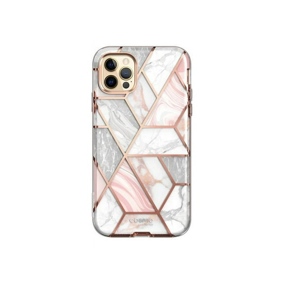 i-Blason Cosmo - Protective case for cell phone - MagSafe compatibility - thermoplastic polyurethane (TPU) - marble pink - 6.1" - for Apple iPhone 13 Pro