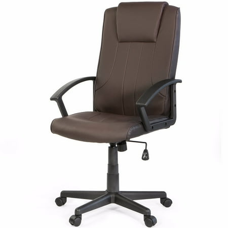 Xtremepowerus Barton Executive Leather Office Chair Brown Xtremepowerus Barton Executive Leather