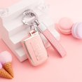 thumbnail image 3 of Key Fob Cover Compatible with Toyota Highlander Avalon Camry Corolla RAV4 2012-2019 4 Button Keychain Case Holder Protector,Pink, 3 of 7