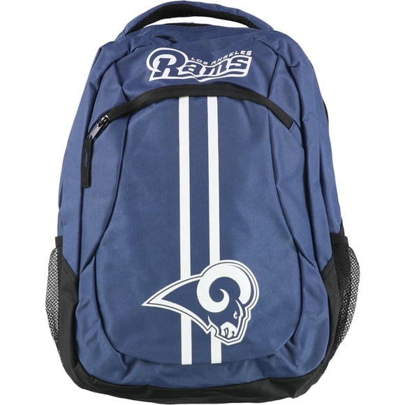 Forever Collectibles Mens Rams Action Stripe Standard Mochila azul marino