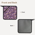 thumbnail image 2 of Sikiie Butterflies And Floral Pot Holders Kitchen Insulation Mats Heat Resistant Pot-Holder Oven Anti-Scald Pads for Cooking Baking, 7.1*7.1inch, 2 of 8