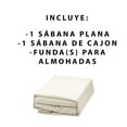thumbnail image 5 of Juego de Sábanas Matrimonial Bamboo Color Beige Tacto Suave Microfibra 2500 Hilos, 5 of 5
