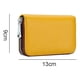 thumbnail image 2 of Hukapapa Tarjetero De Crédito Para Mujeres Hombres Cartera De Cuero Con CremalleraAmarillo, 2 of 5