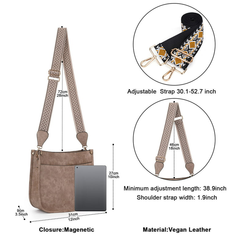 Best Deal for HKCLUF Crossbody Shoulder Bucket Bag WIth Wide Purse