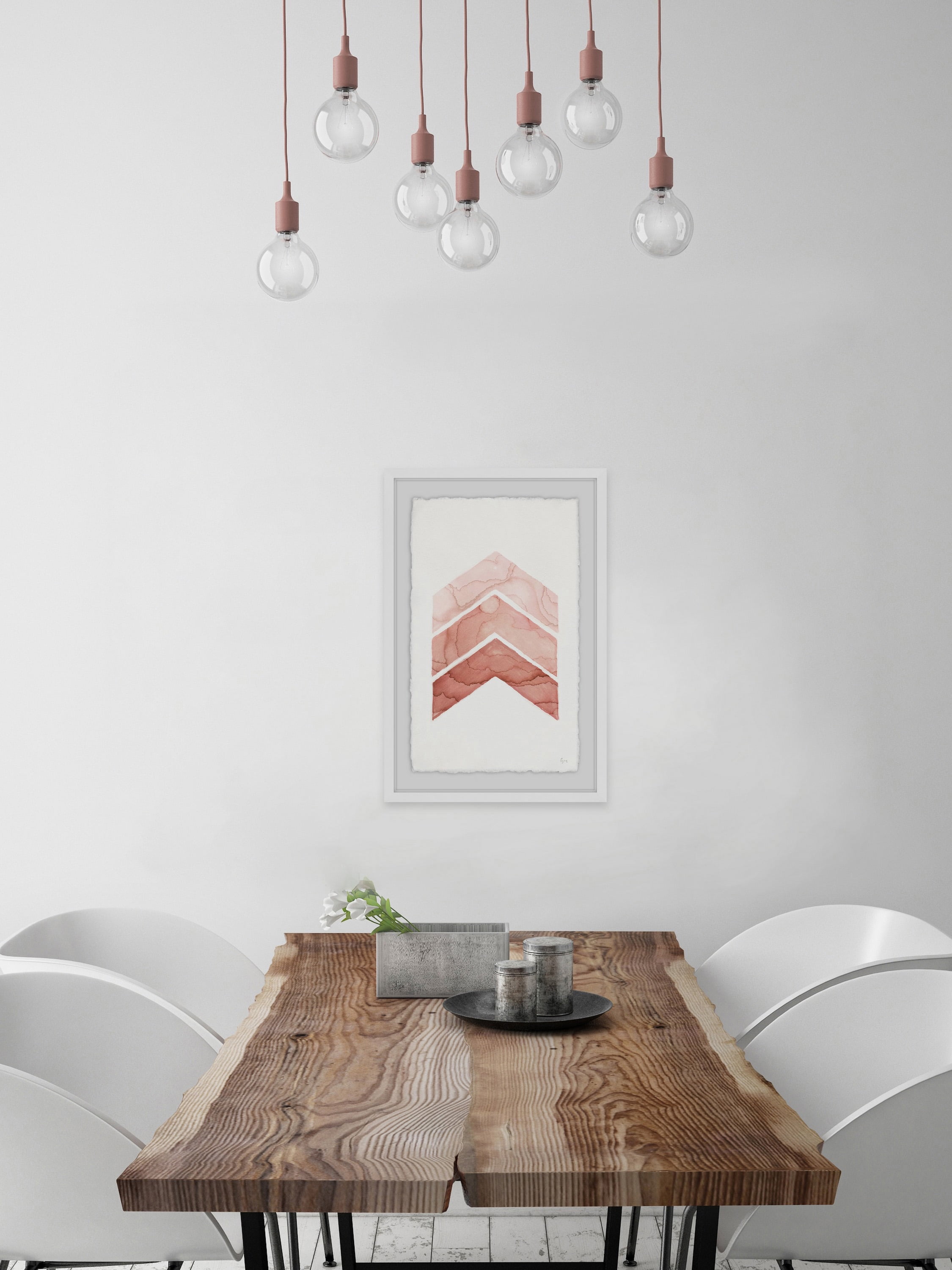 Rose Edges Framed Painting Print
