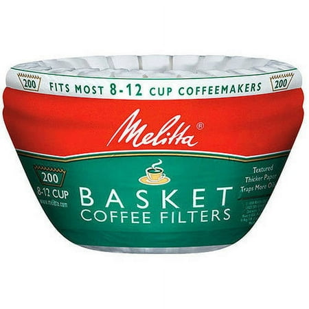 Melitta Basket Coffee Filters, 200 count