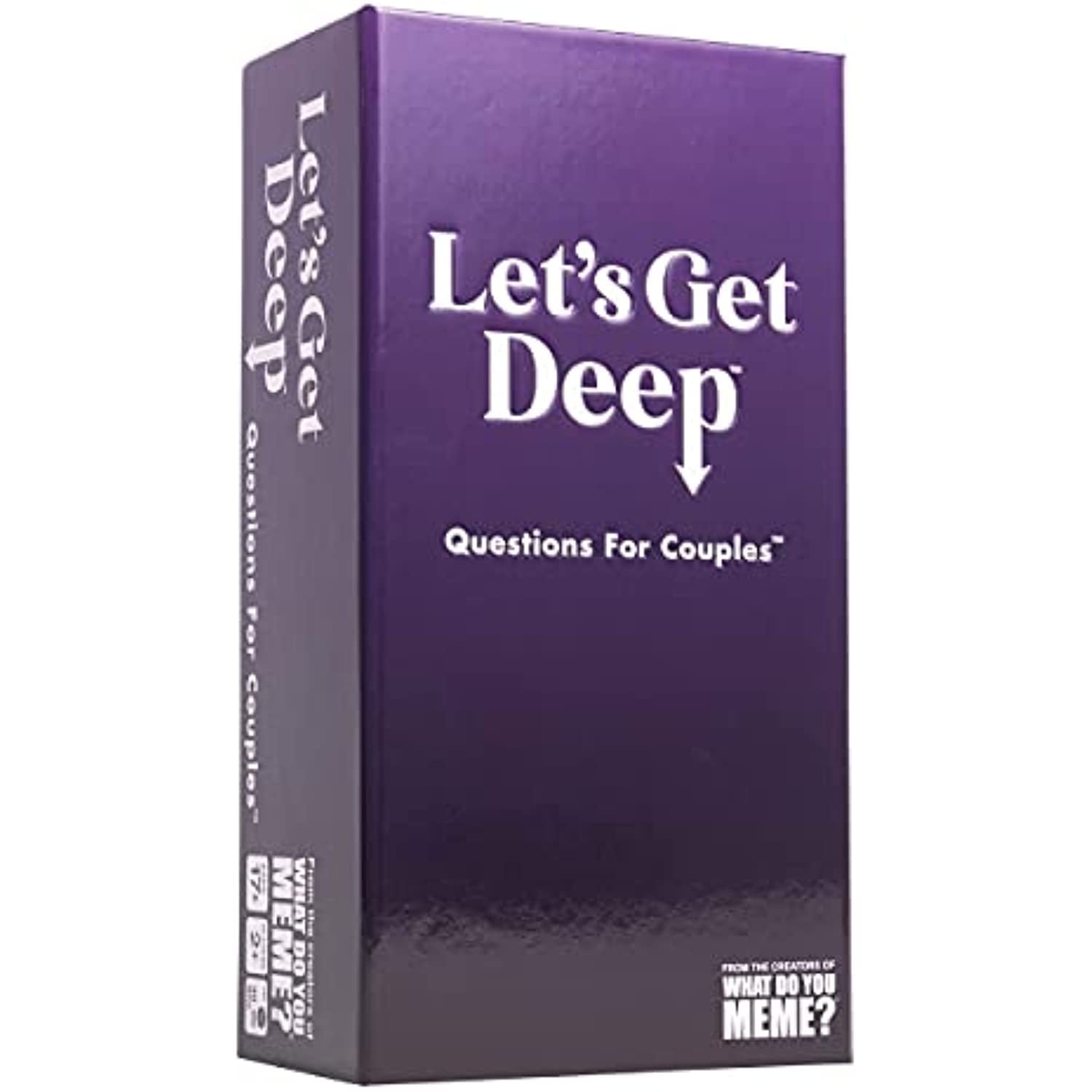 Let’s Get Deep -  Intimacy Card Game with 200 Questions, Perfect for Date Nights,  Couples Gifts by What Do You Meme?