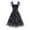 Navy, variant on Flowy Womens Lace Dress for Wedding Pageant Party Retro Dresses Princess Bridesmaid Maxi Gown