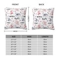 thumbnail image 2 of Pofeuu Cute Magic Bunny Print Double-sided plush pillowcase Square Throw Pillow Covers Pillows Cover for Living Room Bedroom Sofa Couch Cushion Cover（No pillow core）-12"x12", 2 of 7