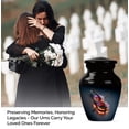 thumbnail image 3 of Set of 2 Mini Keepsake Urns for Ashes – Glowing Violin Design Small Cremation Urns – Music-Themed Ash Holders for Human Ashes – Memorial Urn for Ashes Adult Male or Female Loved One (3 inch set of 2), 3 of 8
