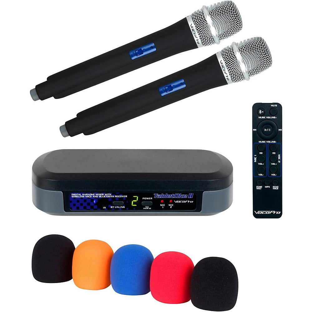 VocoPro TabletOke II Digital Karaoke Mixer with Wireless Mics