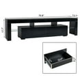 thumbnail image 5 of Ktaxon 70" LED TV Stand for 65/70/75'' TVs, Modern Media Television Stand with RGB for up to 80" TVs, Gaming Entertainment Center for Living Room, Bedroom, Black, 5 of 6