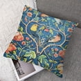 thumbnail image 7 of nygtbtfer Blue Sage Green Teal Set of 2 Colorful Floral Bird Red Strawberry Flower Throw Pillowcases Home Decor for Couch Patio Sofa Porch White, 7 of 7