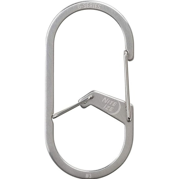 GS3-11-R6 G-Series Dual Chamber Carabiner, Size #3 1-Pack, Stainless Steel