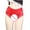 Red, variant on Bigersell Women's Thermal Underwear Clearance Cotton Boyshort Underwear Women Briefs Panty Style P-110 Polyester Cheeky Panties Ladies Underwear Thong Briefs High Waist Women's Panties Black L