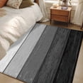thumbnail image 4 of Black Grey Ombre Area Rug 4x6 FT, Non Slip Kids Room Carpet, Farmhouse Vintage Wooden Striped Washable Soft Floor Carpet Non-Shedding Throw Rug for Dorm Kitchen Study Room Home Office Bedside, 4 of 9