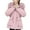Pink, variant on Breezora Women Winter Puffer Coat Thicken Lined Down Parka Outerwear for Cold Weather Comfort and Fashionable Style with Lightweight Warmth L Size Beige