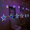 thumbnail image 4 of Cortina Lámpara Navidad Estrella Cortina Luces Luces Decorativas 220V Luz yeacher  luz, 4 of 7