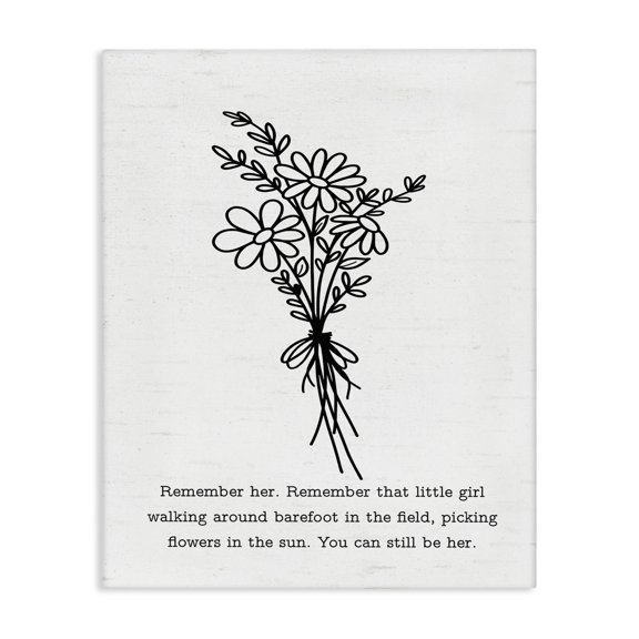 Stupell Industries Contemporary You Can Still Be Her Canvas Art, 16 x 20, by Lettered and Lined