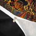 thumbnail image 4 of Castle Fairy Ethnic Lantern African Woman Twin Duvet Cover,Tribal Mask Pattern Twin Bedding,Orange Black Rainbow,Grey Reversible,1 Duvet Cover and 1 Pillowcase, 4 of 6