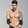 thumbnail image 3 of Pebbuoy 1 Pair Elbow Pads Soft Elastic Breathable Fabric Joint Pain Relief Compression Arm Sleeve Wrap Padded Soft Support Cushion, 3 of 7